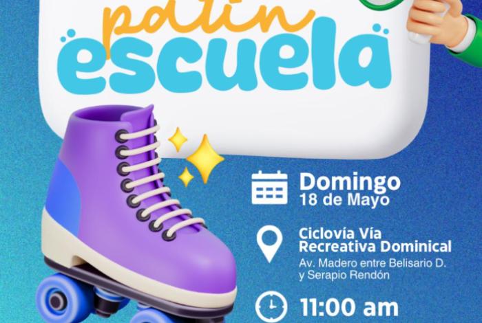 Invita Gobierno de Morelia a disfrutar la nueva ‘Patín Escuela’ en la Ciclovía Dominical