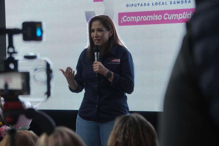 Ivonne Pantoja rinde informe legislativo: compromiso y resultados por Zamora