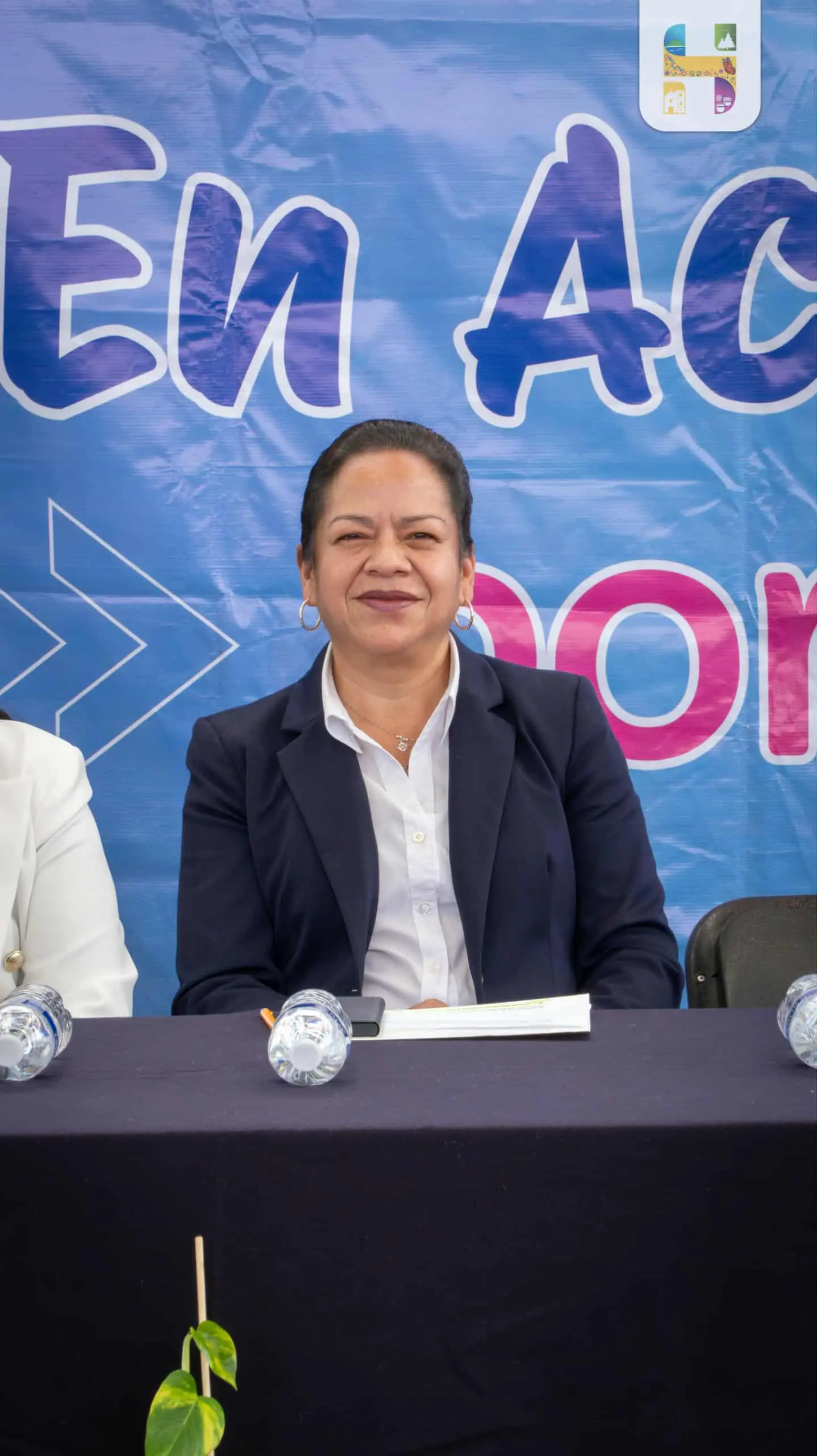 Jeovana Alcántar, asistió a la inauguración de la Techumbre en el Preescolar Estefanía Castañeda de la Col. Aquiles Córdova
