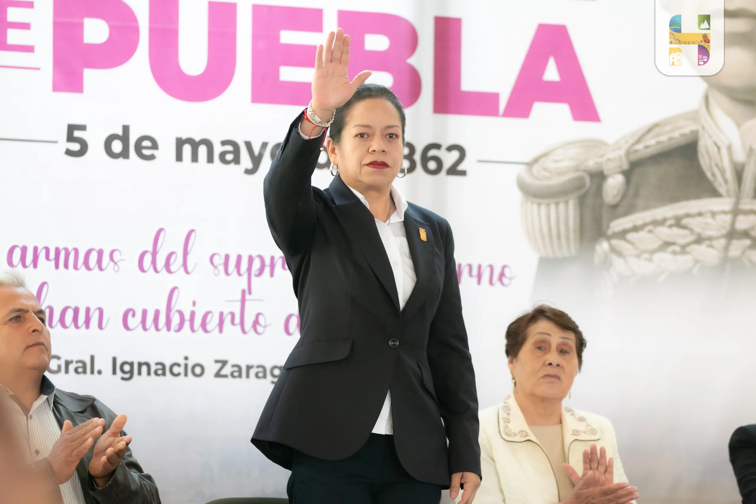 Jeovana Alcántar encabeza el acto conmemorativo del CLXIV Aniversario de la Batalla de Puebla del 5 de mayo de 1862