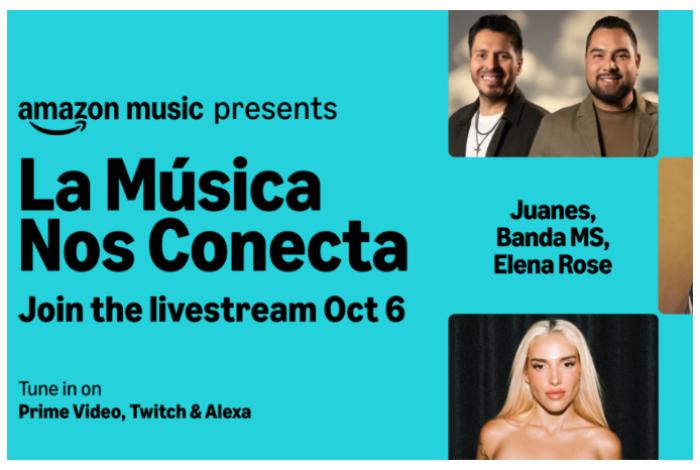 Juanes, Banda MS, Bacilos y Elena Rose se unen en concierto en vivo para todo el mundo