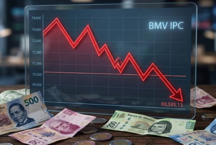 La bolsa de México pierde terreno al inicio de la semana: el IPC a la baja