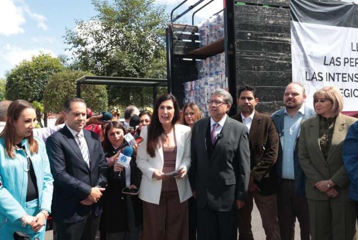 La Cámara de Diputados envía 49 toneladas de víveres, ropa y medicamentos a personas afectadas por las lluvias