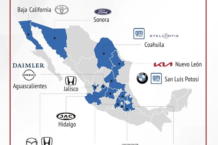 La industria automotriz en México: Plantas armadoras de vehículos y su distribución estratégica