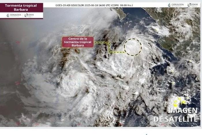La tormenta “Bárbara” se debilita y se aleja del Pacífico