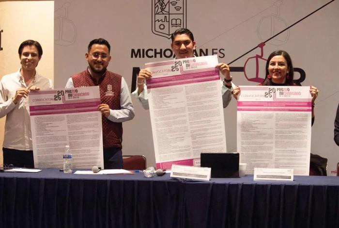 Lanzan convocatoria para el Premio Michoacano de la Juventud 2025