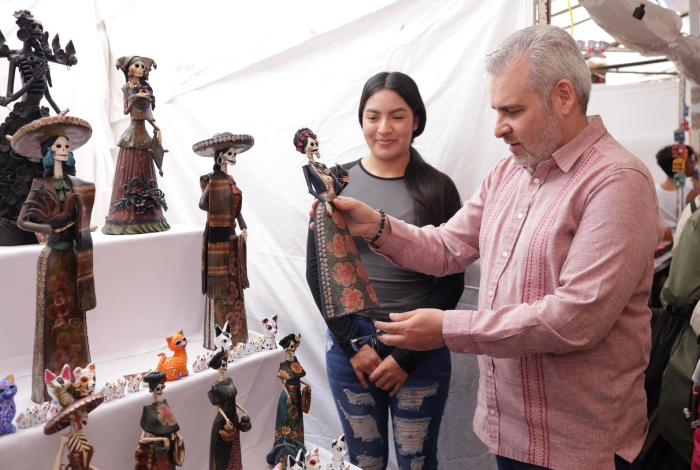 Las catrinas de Capula llegan a la tienda Liverpool