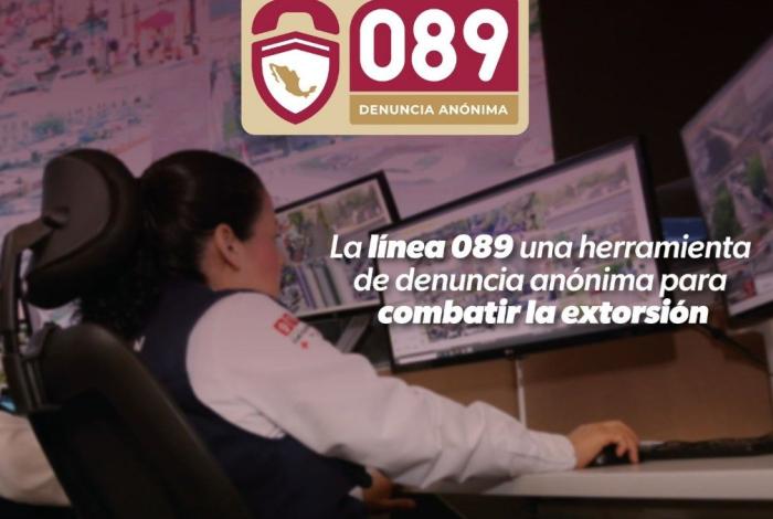 Línea 089, una herramienta de denuncia anónima para combatir la extorsión: SSP