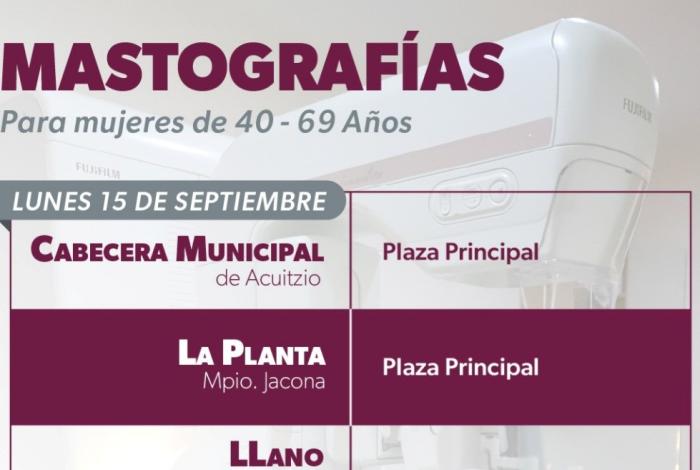 Llegan mastógrafos móviles a 8 municipios: SSM
