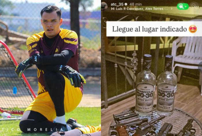 “Llegué al lugar indicado”, portero del Atlético Morelia desata polémica por fotos con armas
