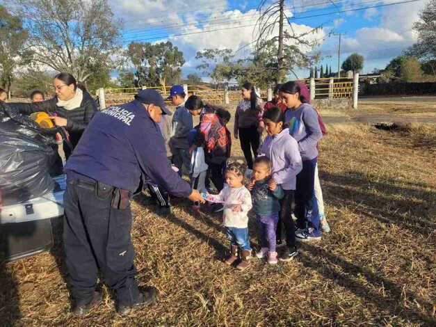 Lleva Seguridad Pública de Morelos alegría a las familias con entrega de juguetes