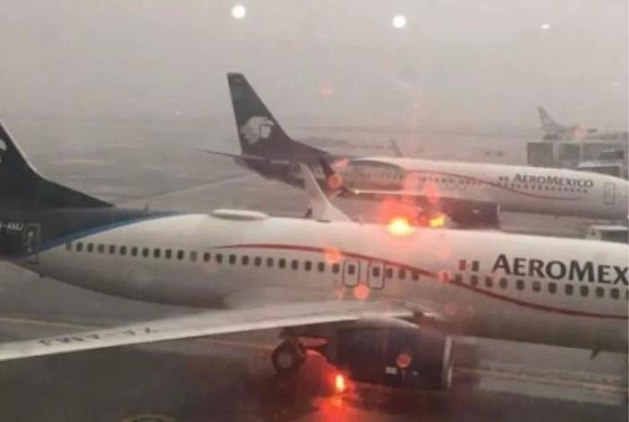 Lluvias continuarán afectado vuelos en el AICM: Aeroméxico