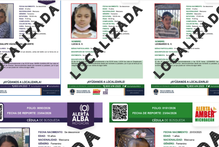 Localiza FGE sanas y salvas a cinco personas reportadas como desaparecidas en Zinapécuaro