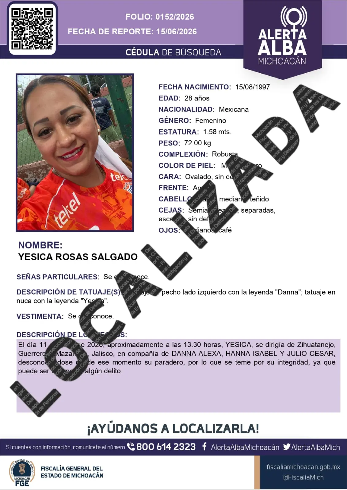 Localizada a salvo familia reportada desaparecida