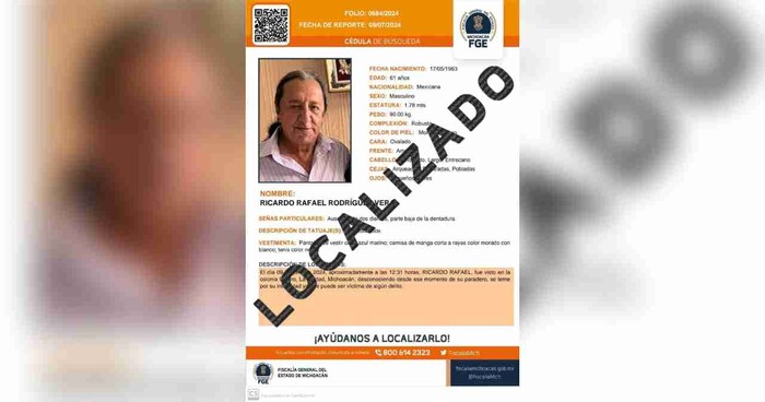 Localizan sano y salvo a periodista de La Piedad Ricardo Rodríguez Vera