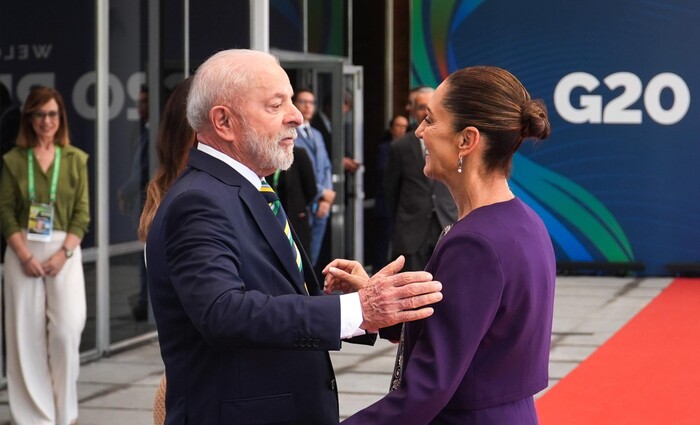 Lula recibe a Sheinbaum en Río de Janeiro para participar en Cumbre del G20