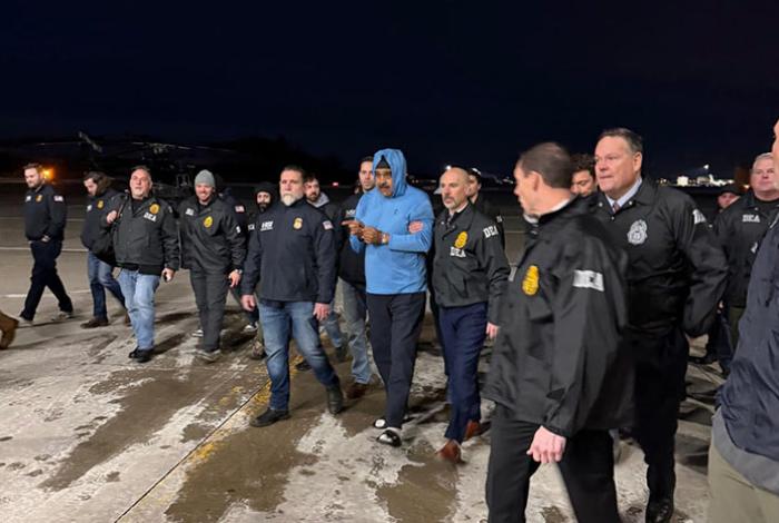 Maduro llega en helicóptero a Nueva York, donde afrontará proceso judicial