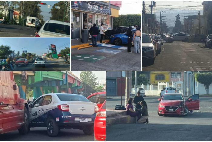 Mañana de choques en Morelia: 6 accidentes en apenas unas horas