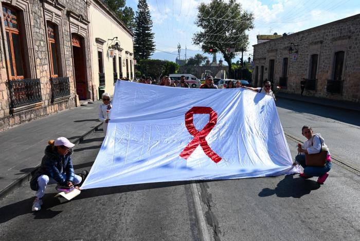 Marchan contra el Sida, en Morelia
