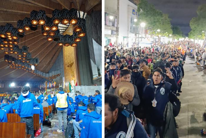 Más de 18 mil peregrinos de la Arquidiócesis de Morelia llegan a pie a la Basílica de Guadalupe
