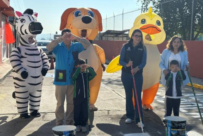 Más de 200 niñas y niños rinden protesta como Guardianes de la Movilidad de Sedum