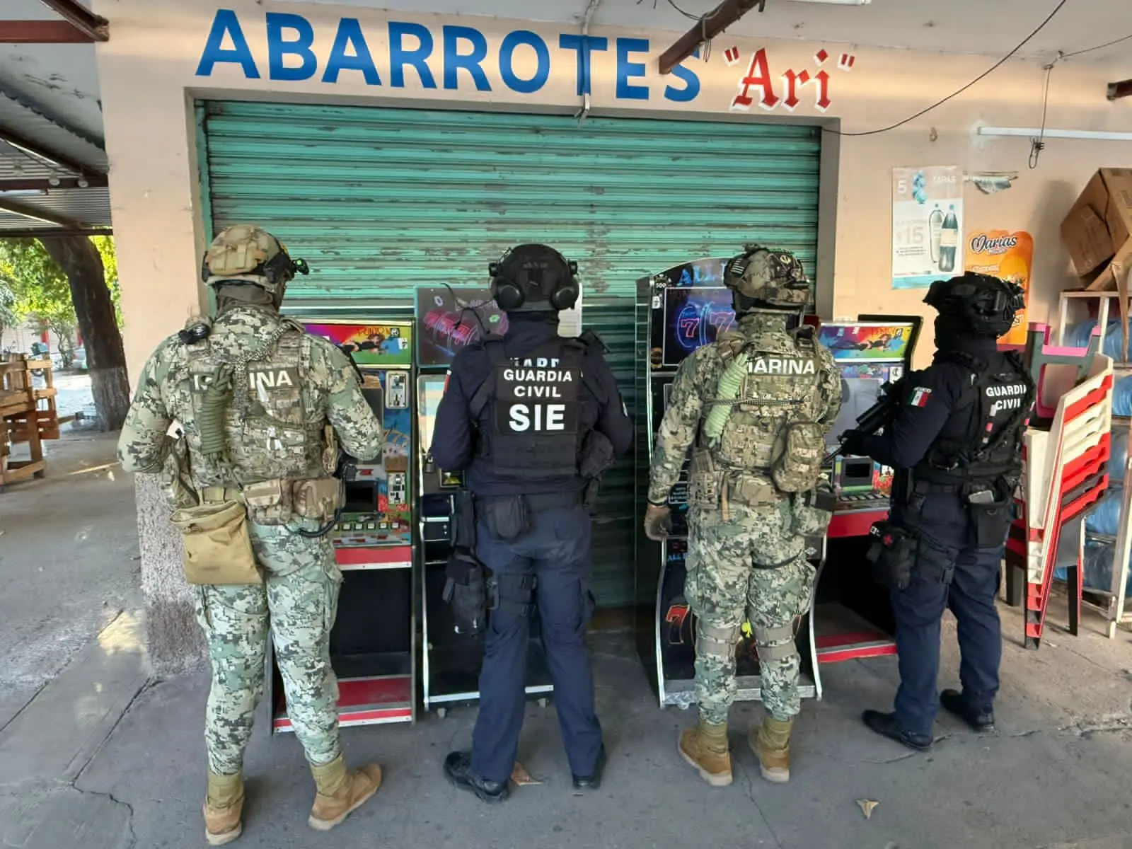 Más de 3 mil 200 máquinas tragamonedas aseguradas en el combate a la extorsión durante 2025