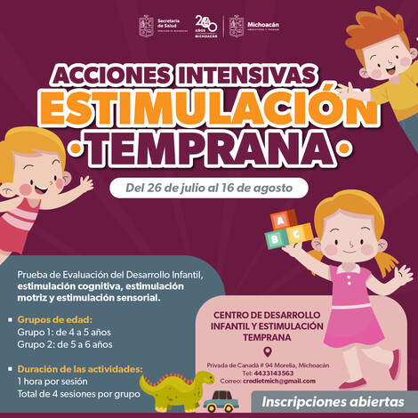 #Michoacán | Desarrolla habilidades motrices de niñas y niños con estos cursos de la SSM