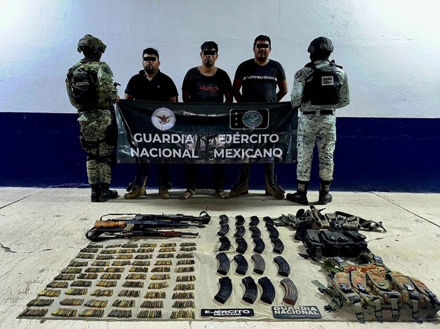 #Michoacán| Fuerzas Federales capturan a 3 presuntos integrantes del grupo delictivo “Los Blancos de Troya”