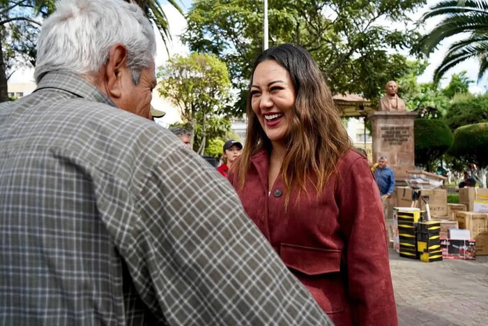 Mónica Valdez impulsa programa social en Zacapu, en apoyo a las familias