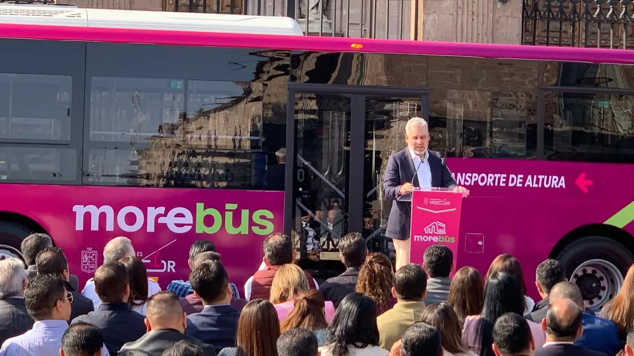 Morebús fortalecerá movilidad al poniente de Morelia