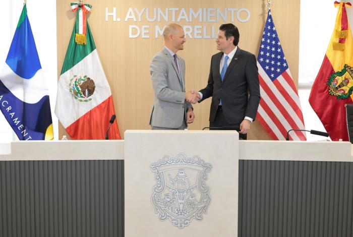 Morelia y Sacramento, firman hermanamiento; fortalecen lazos de amistad y cooperación