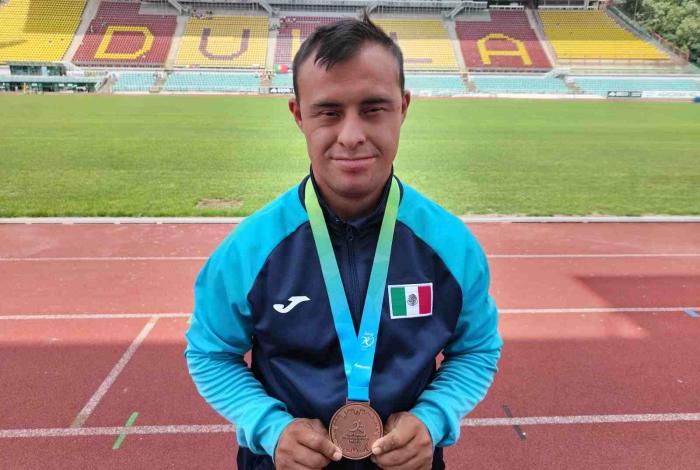 Moreliano Hiram Abif López gana bronce en el Abierto Europeo de Atletismo en Praga
