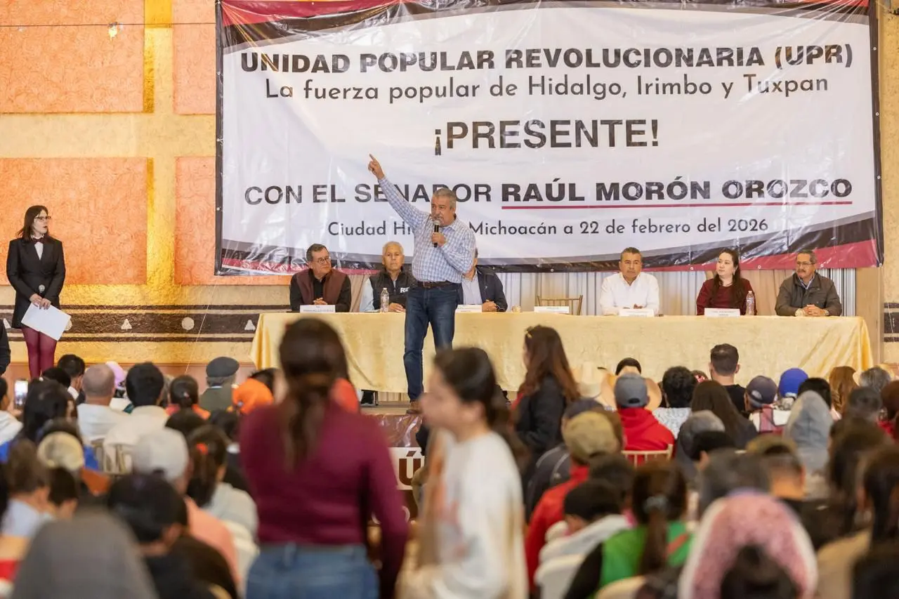 Morón presente para el pueblo; construye unidad de la 4T en Michoacán