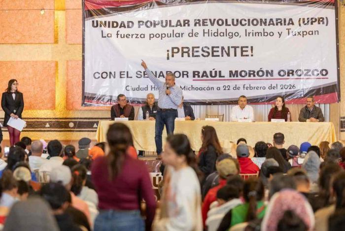 Morón presente para el pueblo; construye unidad de la 4T en Michoacán