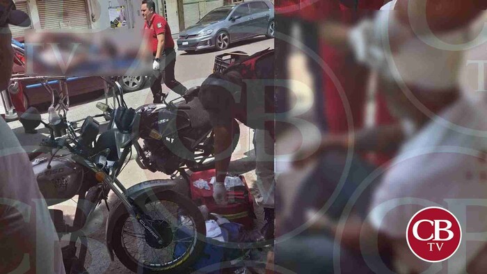 Motociclista atropella a un abuelito pepenador en Apatzingán pepenaba