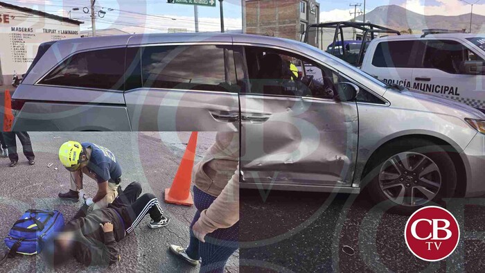 Motociclista herido al chocar una camioneta en Zamora