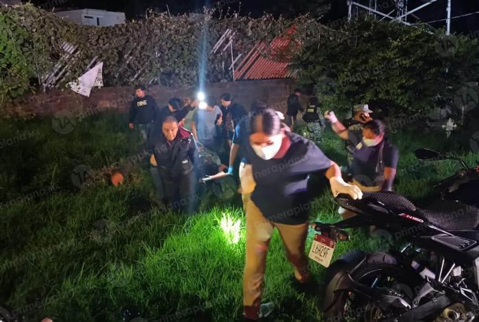 Motociclista la libra tras un derrape, en la Uruapan–Paracho