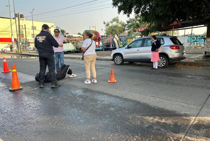 Motociclista queda herido tras accidente en la Av. Michoacán, Morelia