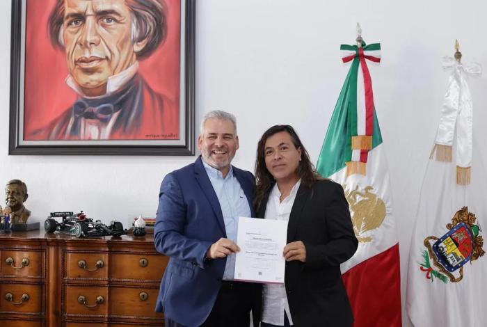 Nombra Bedolla a Sergio Pimentel como nuevo rector de la UTM