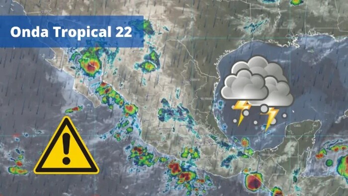 Nuevo frente frío y onda tropical 22 generarán lluvias en gran parte del país este 16 de septiembre