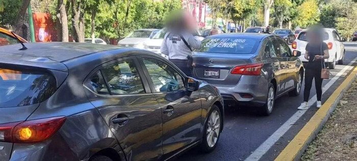 Ocurre carambola vehicular en el Libramiento Sur de Morelia