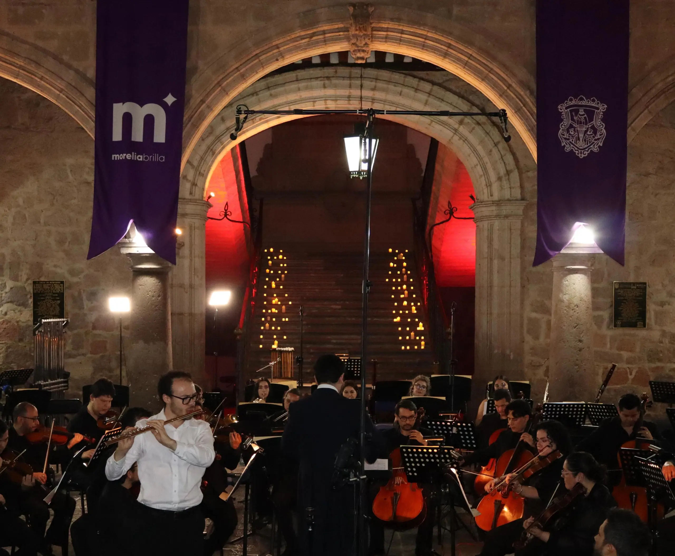 Palacio Municipal de Morelia se llena de arte y cultura con recital de la Orquesta Filarmónica del Tzintzuni