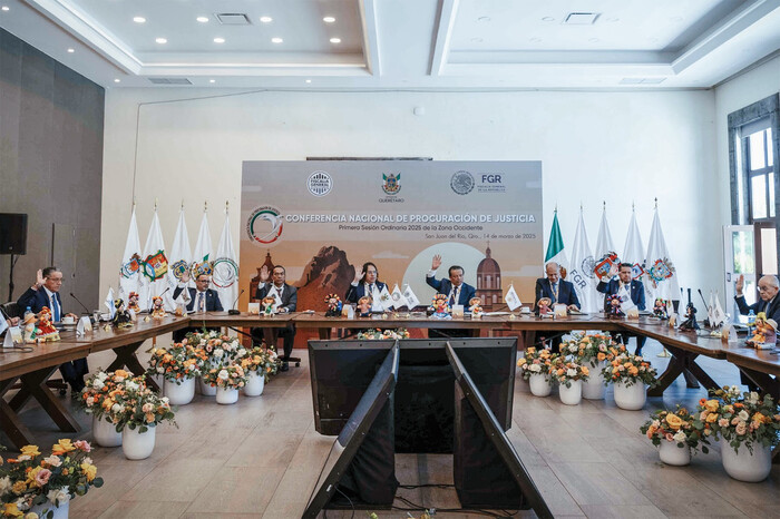 Participa Fiscal General de Michoacán, en la 1ª Sesión Ordinaria 2025 Zona Occidente de la Conferencia Nacional de Procuración de Justicia, celebrada en Querétaro