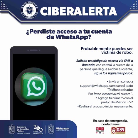 ¿Perdiste acceso a tu cuenta de Whatsapp? SSP te dice cómo recuperarla