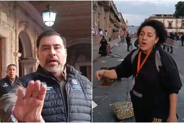 Periodista denuncia agresiones de la SSP durante cobertura en Palacio de Gobierno