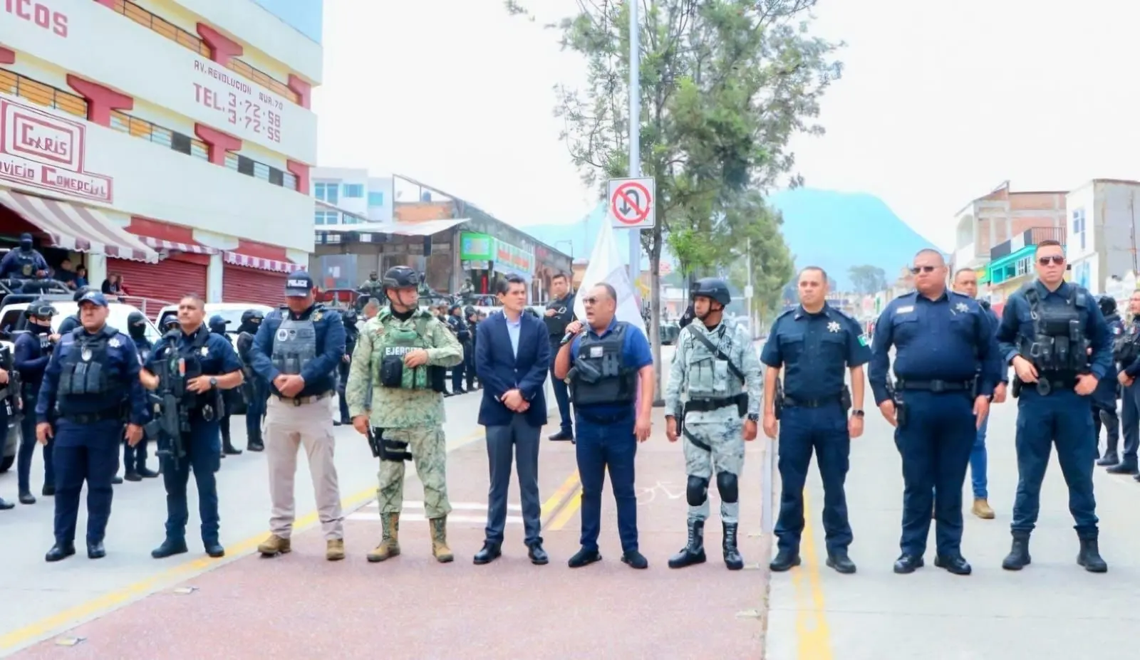 Permanente, operativo interinstitucional en Zitácuaro para garantizar el orden y la tranquilidad de la población