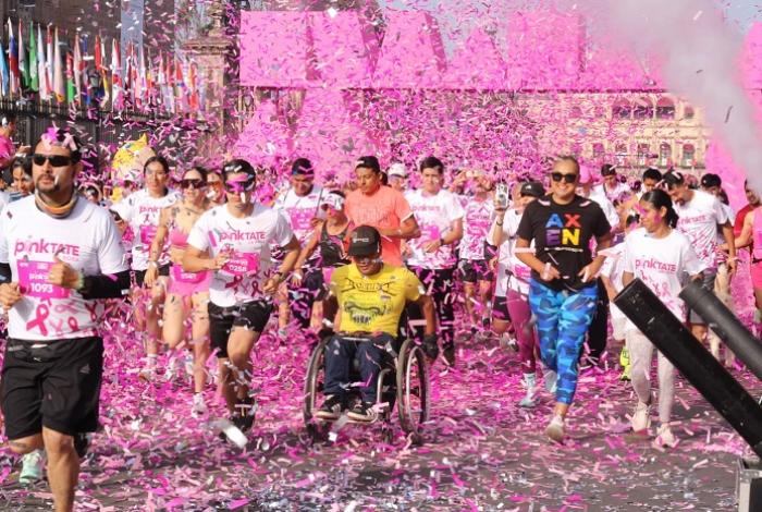 Pinktate de Rosa, el centro de Morelia se llena de solidaridad con esta carrera con causa