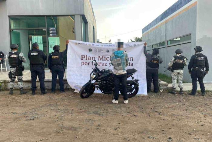 Plan Paricutín: aseguradas 3 personas, vehículos robados y droga: SSP