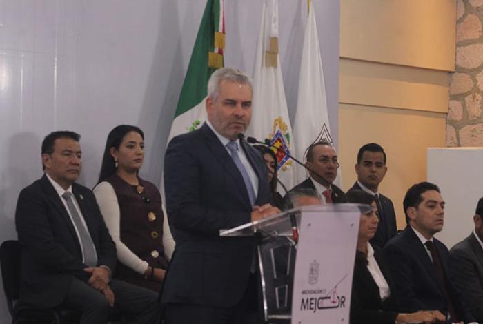 Plena coordinación con Sheinbaum para operar el Plan Michoacán por la Paz y la Justicia: Bedolla