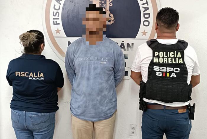 Policía Morelia detiene a uruapense por robo calificado